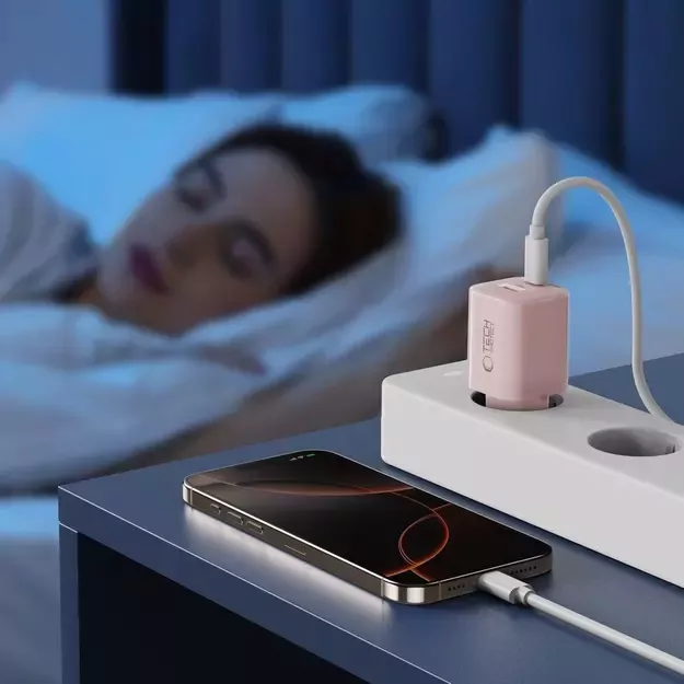 Tech-Protect NCM33W 2-port PD33W/QC3.0 wall charger - pink 7