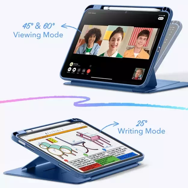 ESR Flip Hybrid Case for iPad 10.9” 2022 / iPad 11” 2024 - Blue 4