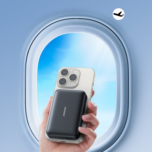 Powerbank Joyroom JR-W020 20W 10000mAh MagSafe + USB-C - USB-C cable 0.25m - black 8