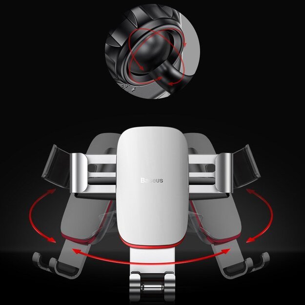 Baseus Metal Age Gravity Car Mount Metal Gravity Car Mount for CD Slot Black (SUYL-J01) 14