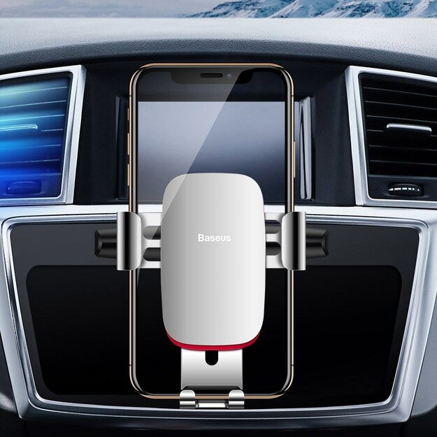 Baseus Metal Age Gravity Car Mount Metal Gravity Car Mount for CD Slot Black (SUYL-J01) 8