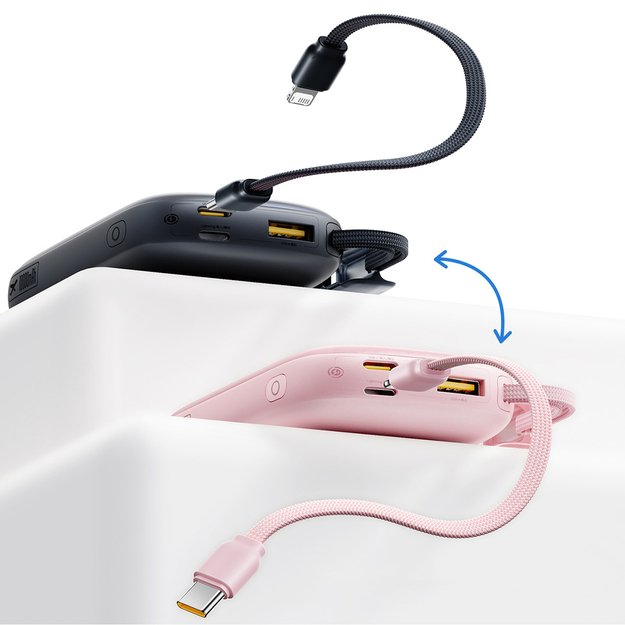 Baseus EnerFill FC21 QPow3 Ultra 10000mAh 22.5W Power Bank with Digital Display and Detachable Cable - Black 5