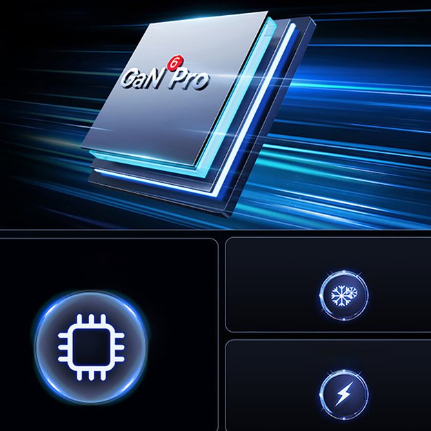 Baseus GaN6 Pro Charger 100W 2 x USB-C 2 x USB-A with Black USB-C Cable 100W 1m - Black 14