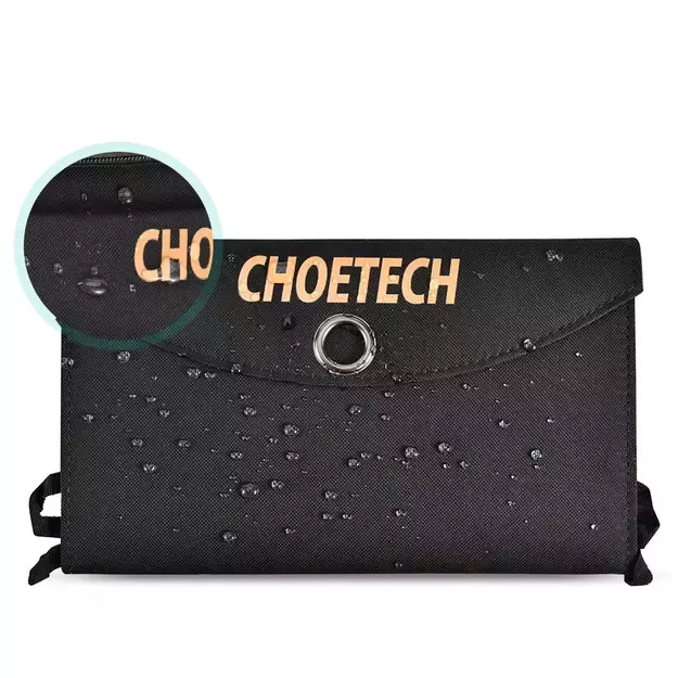Choetech SC001 solar foldable charger 19W 2x USB-A - black 9