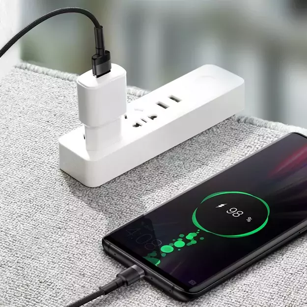 Baseus Cafule cable USB Type C SuperCharge 40W Quick Charge 3.0 QC 3.0 1m gray-black (CATKLF-PG1) 7