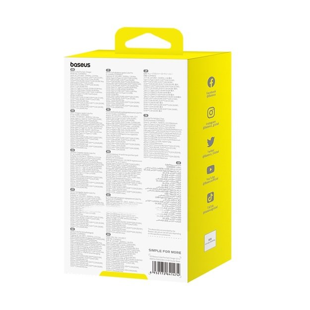 Baseus Cube Pro 65W GaN charger 2x USB-C USB-A - black 10