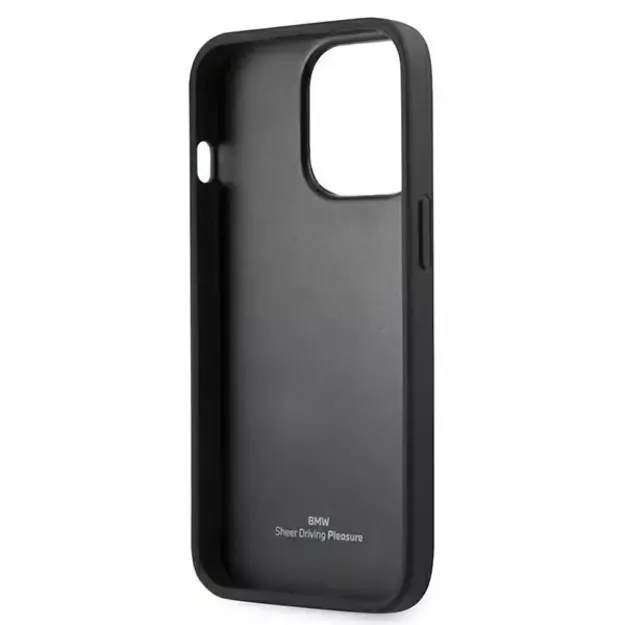 Etui BMW BMHCP13LRSPPR iPhone 13 Pro/13 6,1  czerwony/red hardcase Leather Curve Perforate 3
