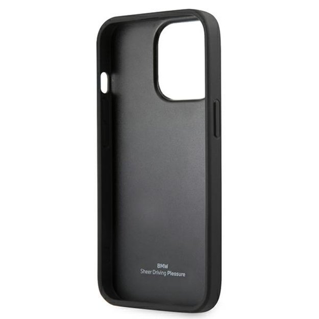 Etui BMW BMHCP13LRSPPR iPhone 13 Pro/13 6,1  czerwony/red hardcase Leather Curve Perforate 10