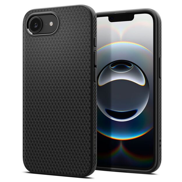 Spigen Liquid Air iPhone 16e Case - Matte Black