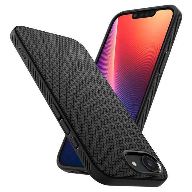 Spigen Liquid Air iPhone 16e Case - Matte Black 9