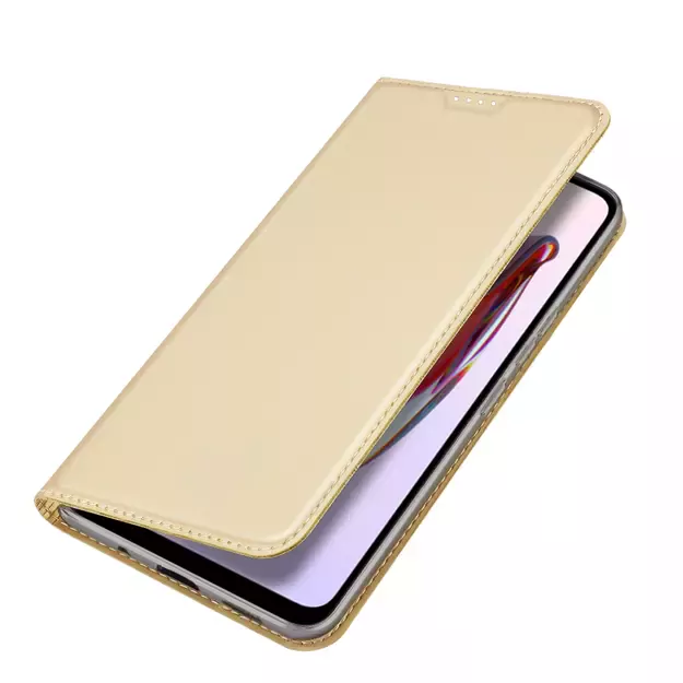 Dux Ducis Skin Pro Case For Xiaomi Redmi 11A / Poco C55 / Redmi 12C Cover Flip Card Wallet Stand Gold 20