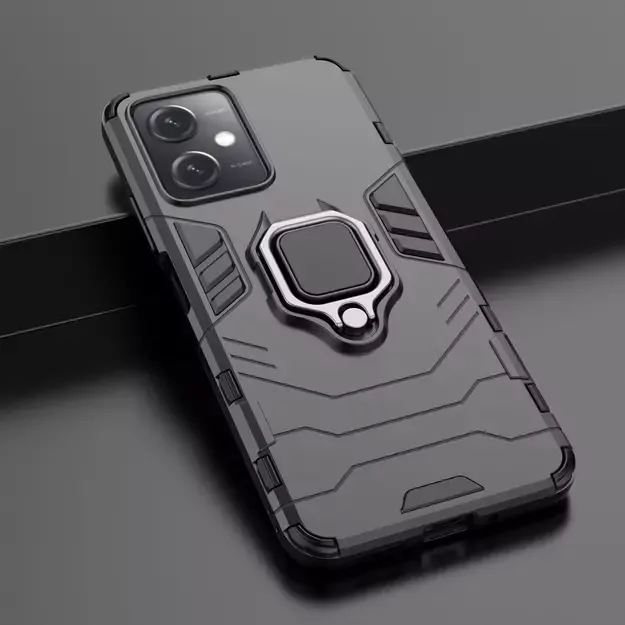 Ring Armor Case for Xiaomi Redmi Note 12 5G / Poco X5 5G Armor Cover Magnetic Holder Ring Black 7