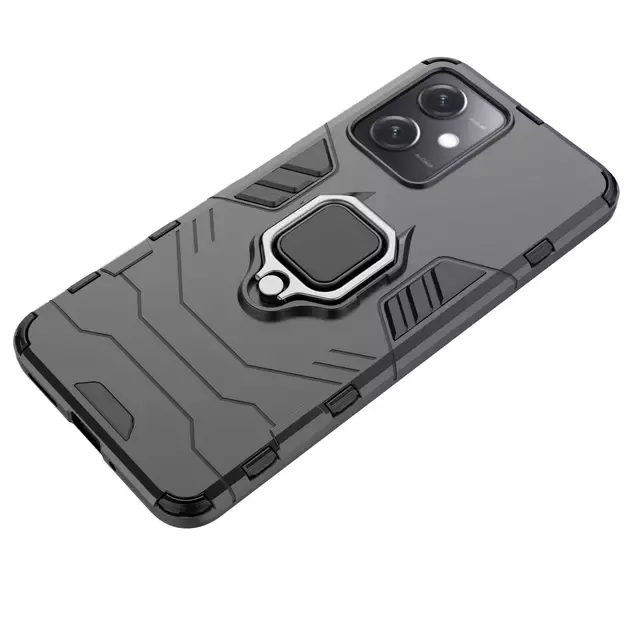 Ring Armor Case for Xiaomi Redmi Note 12 5G / Poco X5 5G Armor Cover Magnetic Holder Ring Black 10