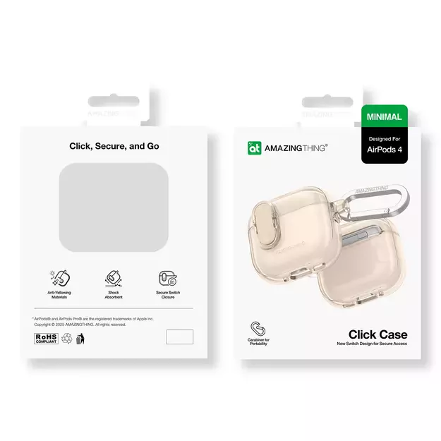 AmazingThing Minimal Case for AirPods 4 – Desert 8