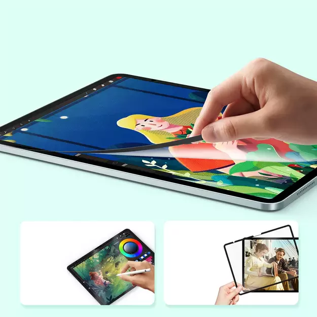 Dux Ducis Naad Paperlike Matte Screen Protector for iPad Air 13&quot  (2024/2025) - with Black Frame 15