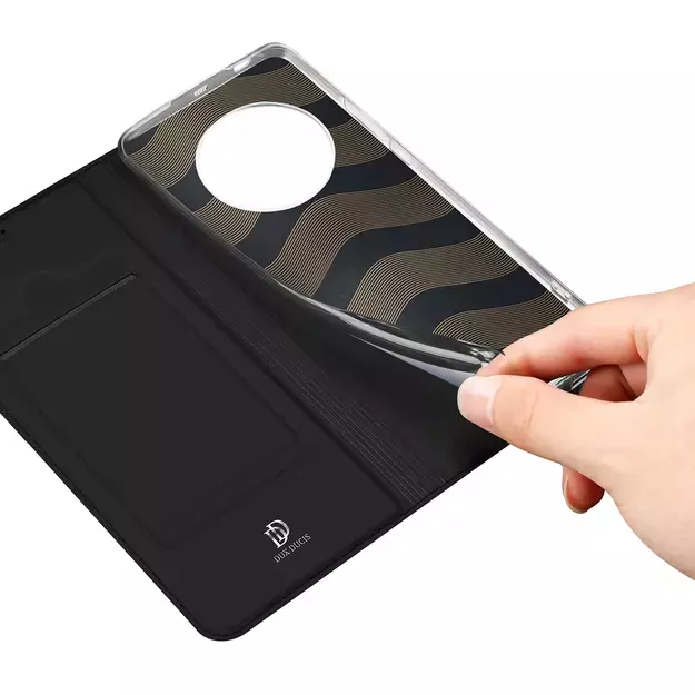 Dux Ducis Skin Pro case for Honor Magic5 flip cover card wallet stand black 9