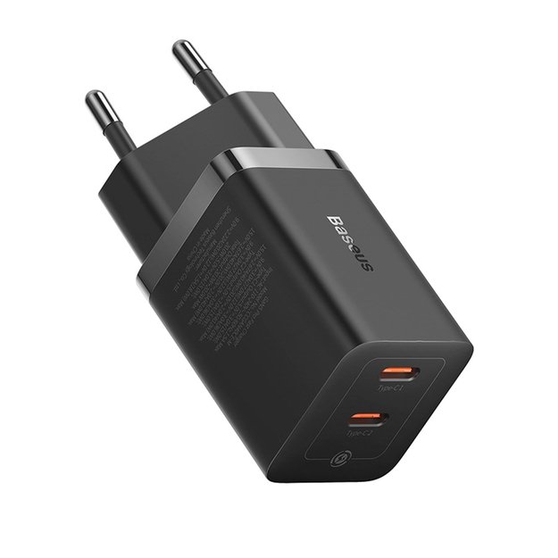 Baseus GaN5 Pro 40W 2xUSB-C Wall Charger - Black 4