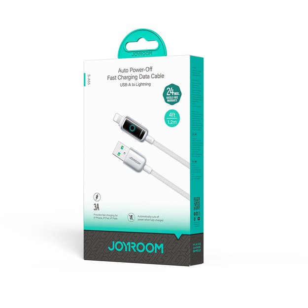 Kabel Joyroom S-A55 StarFlight 3A USB-A - Lightning 1,2m - biały 3
