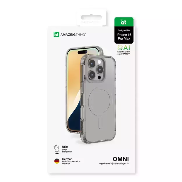 AmazingThing Omni Mag Case for iPhone 16 Pro Max - Gray 22