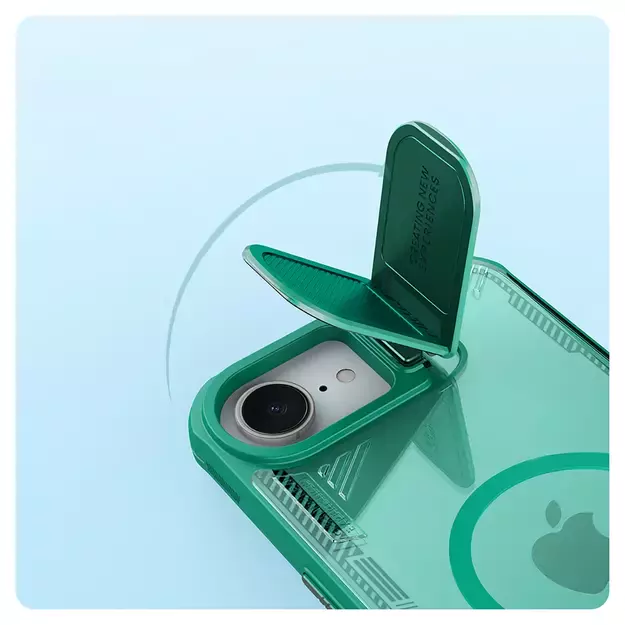 Nillkin Iceblade Prop Magnetic Case with Camera Cover and Stand for iPhone 16e - Green 8