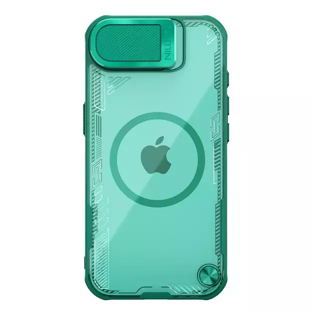 Nillkin Iceblade Prop Magnetic Case with Camera Cover and Stand for iPhone 16e - Green 1