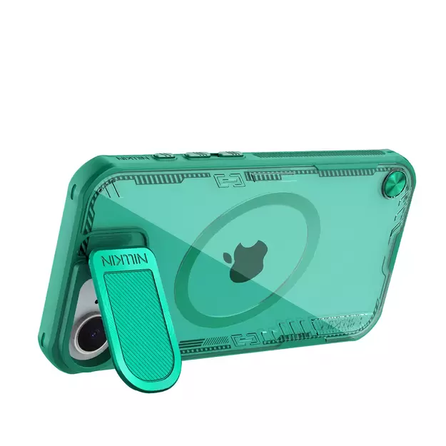 Nillkin Iceblade Prop Magnetic Case with Camera Cover and Stand for iPhone 16e - Green 4