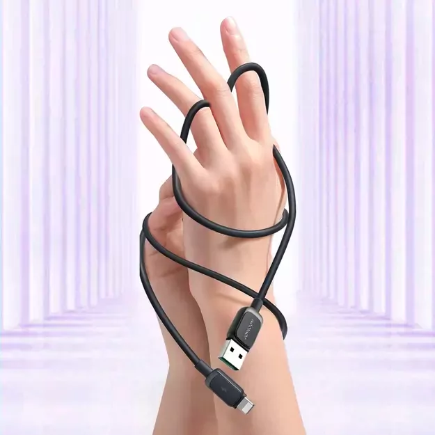 Joyroom Multi-Color Series A14 Lightning /USB-A 2.4A 1.2 m Cable - Black 5