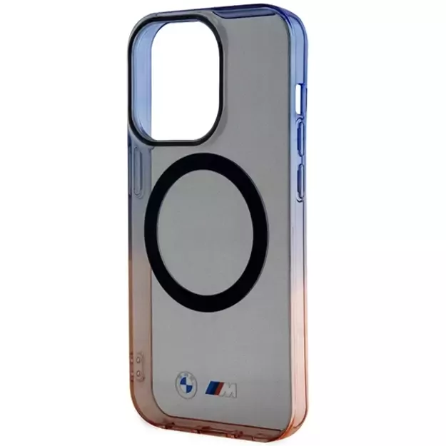 Case BMW BMHMP14LHTGE iPhone 14 Pro 6.1&quot  grey/grey hardcase Gradient Bumper MagSafe 5