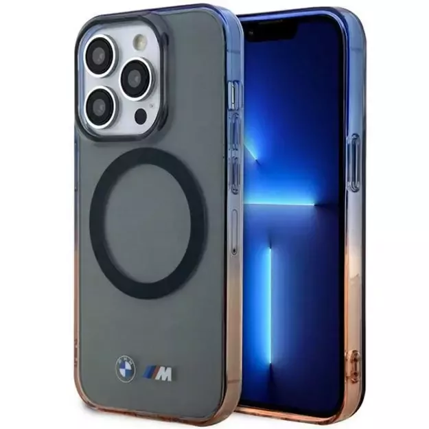 Case BMW BMHMP14XHTGE iPhone 14 Pro Max 6.7&quot  grey/grey hardcase Gradient Bumper MagSafe