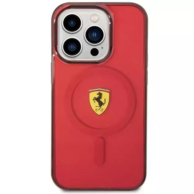 Ferrari FEHMP14XURKR iPhone 14 Pro Max 6.7  red/red hardcase Translucent Magsafe 2