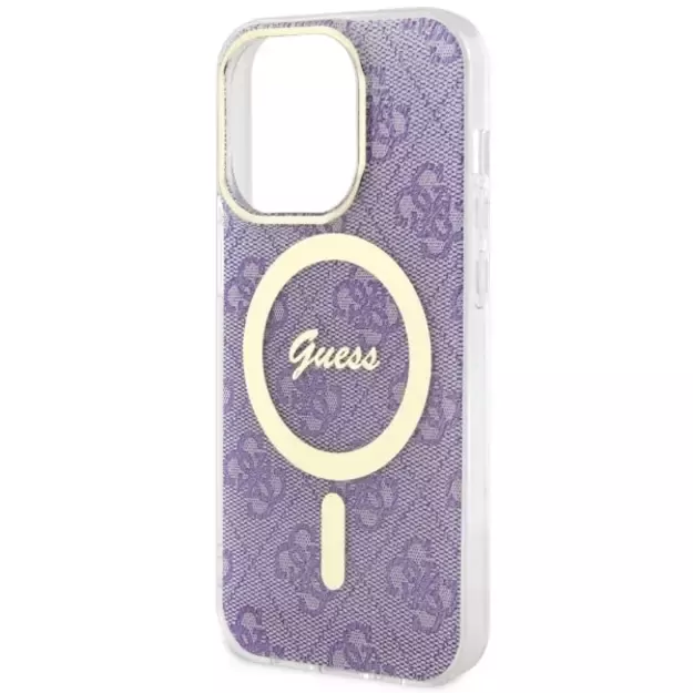 Guess GUHMP14LH4STU iPhone 14 Pro 6.1  purple/purple hardcase 4G MagSafe 12