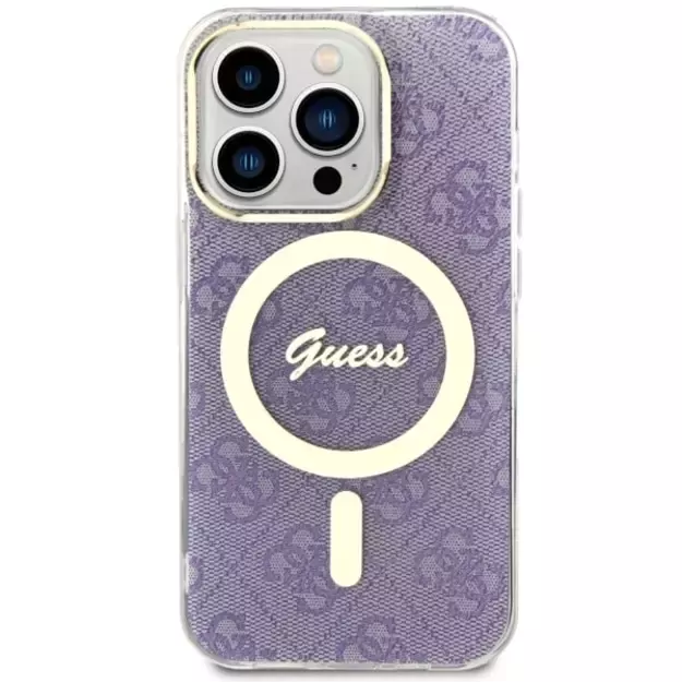 Guess GUHMP14LH4STU iPhone 14 Pro 6.1  purple/purple hardcase 4G MagSafe 9