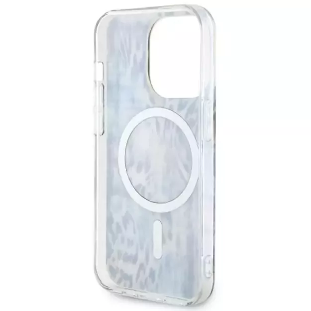 Guess GUHMP14LHLEOPWB iPhone 14 Pro 6.1  blue/blue hardcase Leopard MagSafe 6