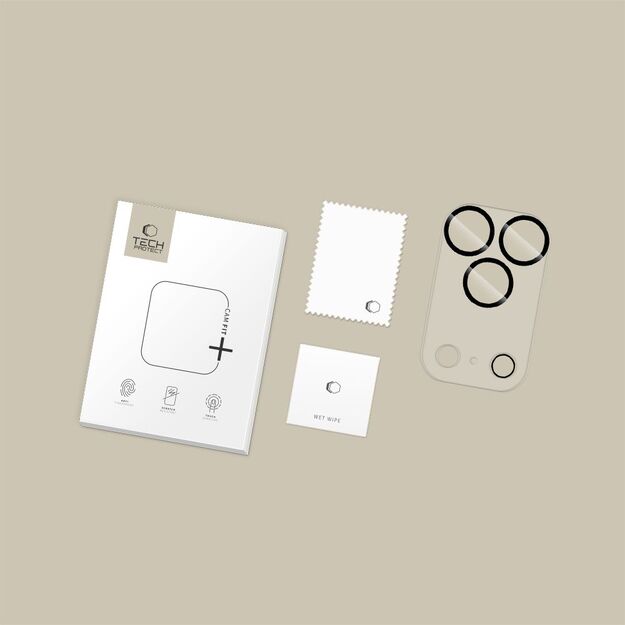 Tech-Protect Cam Fit+ Camera Cover for iPhone 17 Pro - Clear 4