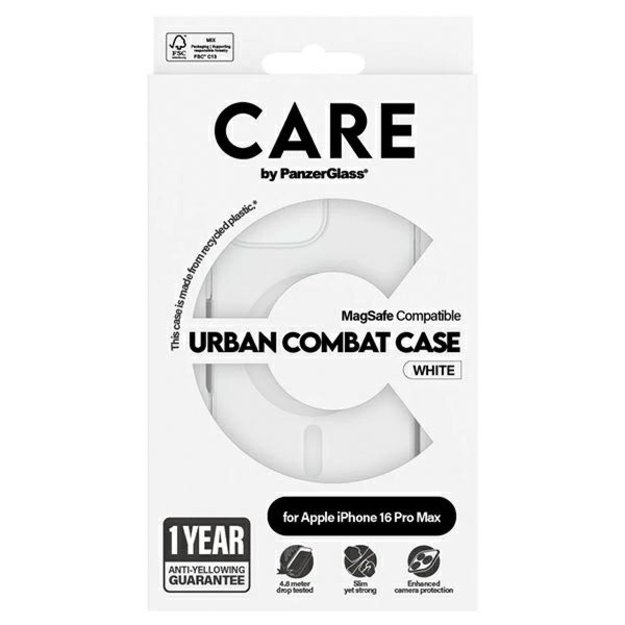 CARE by PanzerGlass Flagship Case iPhone 16 Pro Max 6.9&quot  white/white MagSafe 1340 3