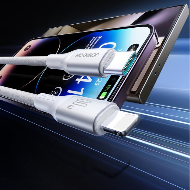 Joyroom S-A28 Flash Series 30W USB-C to Lightning cable 1m - white 1