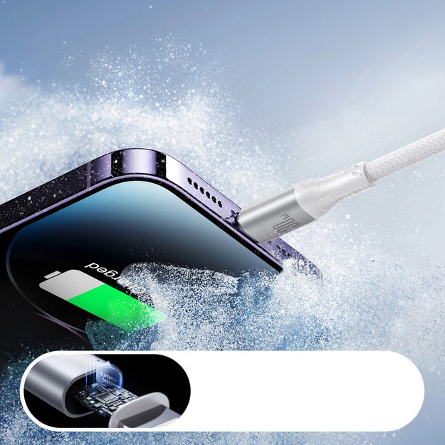 Joyroom S-A28 Flash Series 30W USB-C to Lightning cable 1m - white 5