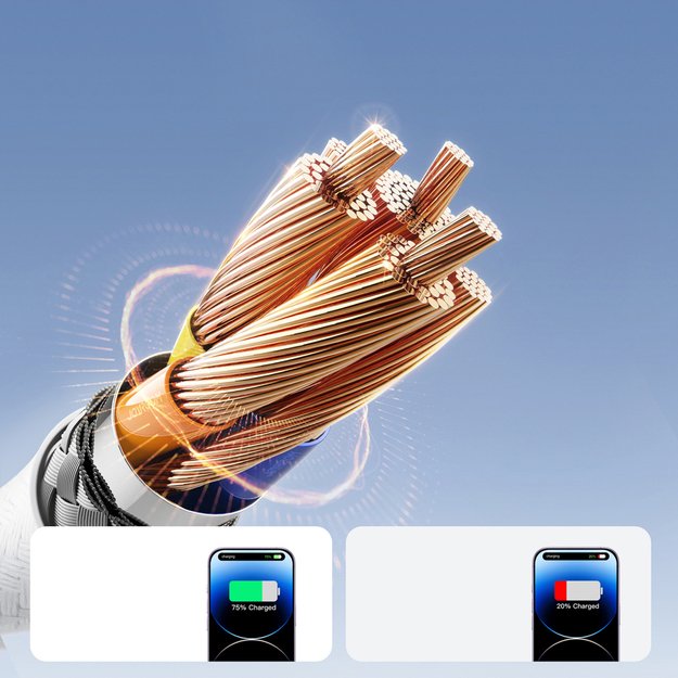 Joyroom S-A28 Flash Series 30W USB-C to Lightning cable 1m - white 2