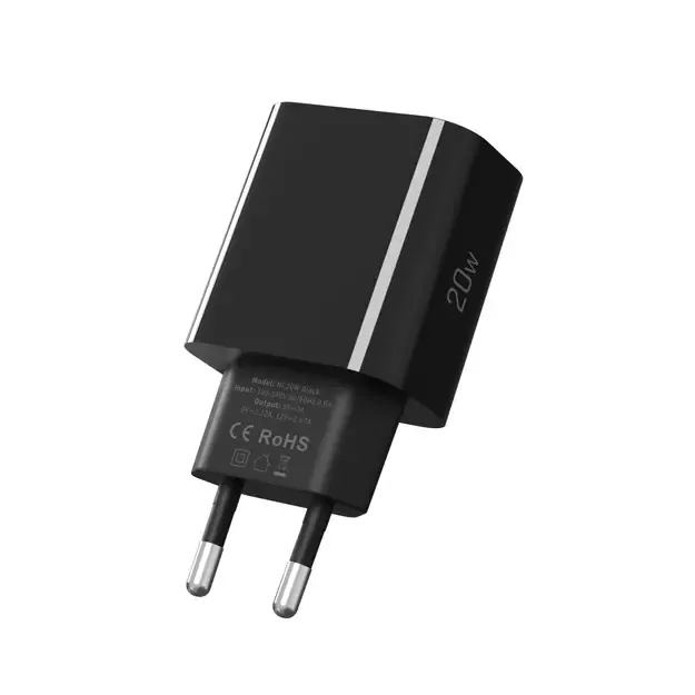 Tech-Protect NC20W USB-C 1-Port PD20W Wall Charger - Black 2