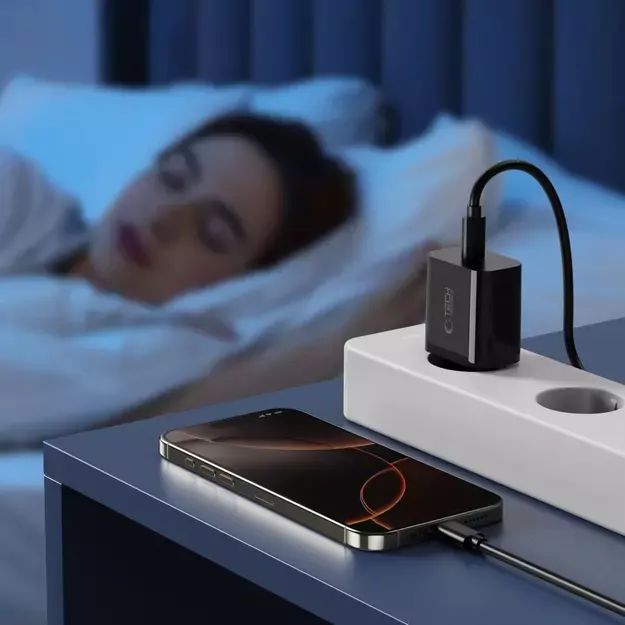 Tech-Protect NC20W USB-C 1-Port PD20W Wall Charger - Black 7