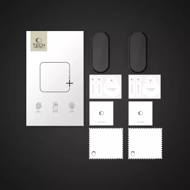 Tech-Protect Glass Flex+ 2-pack hybrid glass for Xiaomi Smart Band 10 / 10 NFC - black 3