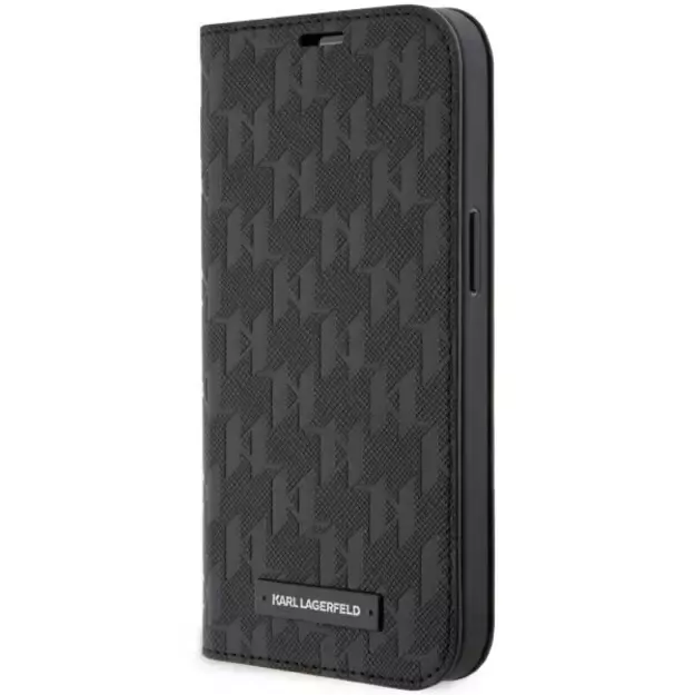 Karl Lagerfeld KLBKP14LSAKLHPK iPhone 14 Pro 6.1  bookcase black/black Saffiano Monogram