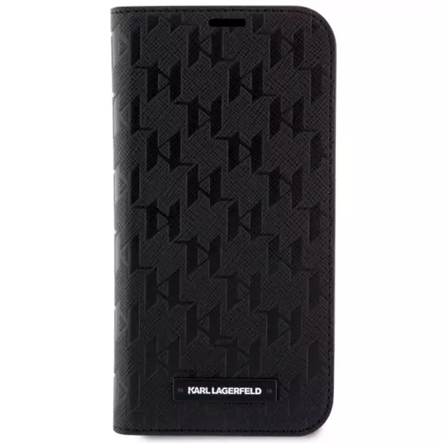 Karl Lagerfeld KLBKP14LSAKLHPK iPhone 14 Pro 6.1  bookcase black/black Saffiano Monogram 2