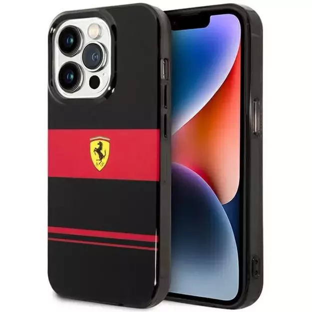 Ferrari FEHMP14XUCOK iPhone 14 Pro Max 6.7&quot  black/black hardcase IMD Combi Magsafe