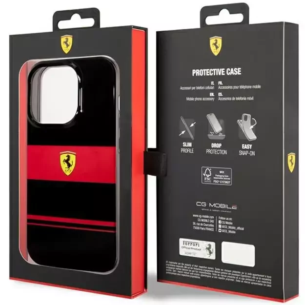 Ferrari FEHMP14XUCOK iPhone 14 Pro Max 6.7&quot  black/black hardcase IMD Combi Magsafe 14