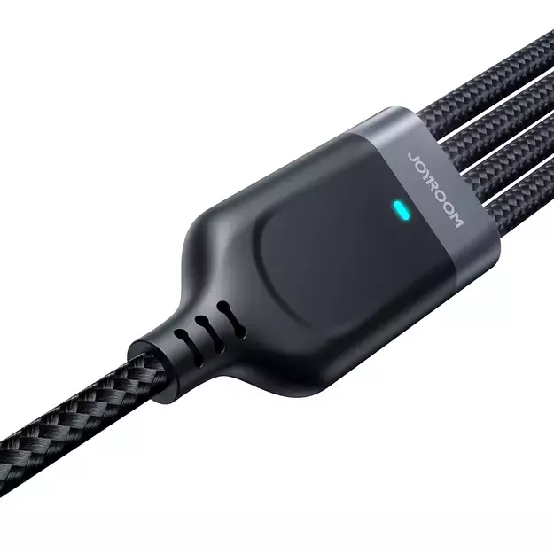 Joyroom Multi-Use Series S-A18 4in1 USB-A - USB-C / Lightning / Lightning / micro USB cable 1.2m - black 11