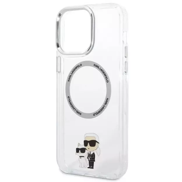 Karl Lagerfeld KKLHMP13XHNKCIT iPhone 13 Pro Max 6.7&quot  hardcase transparent Iconic Karl&amp Choupette Magsafe 5