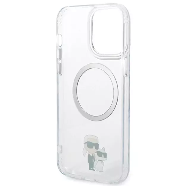 Karl Lagerfeld KKLHMP13XHNKCIT iPhone 13 Pro Max 6.7&quot  hardcase transparent Iconic Karl&amp Choupette Magsafe 6