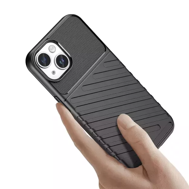 Armored iPhone 15 Plus Thunder Case - black 2