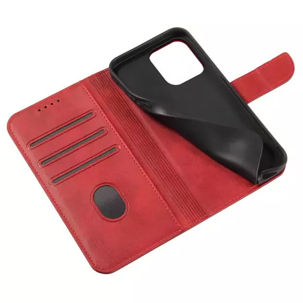 Wallet Case with Stand for iPhone 15 Pro Max Magnet Case - Red 11